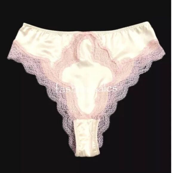 Victorias Secret Dream Angels Soft Satin High leg brazilian Slip panty champagne - Picture 1 of 2